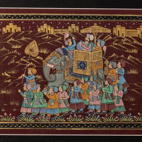 Antiques Atlas Vintage Indian Silk Painting