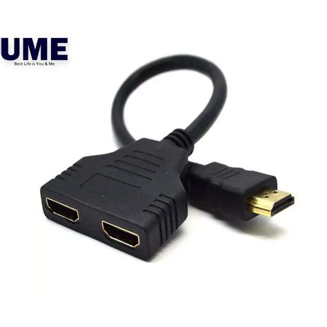 Male Hdmi To Dual Hdmi 2 Female Splitter Cable Adapter For Multimedia Devices Converter