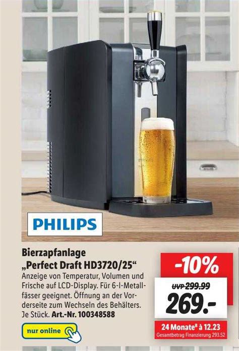 Philips Bierzapfanlage Perfect Draft Hd Angebot Bei Lidl