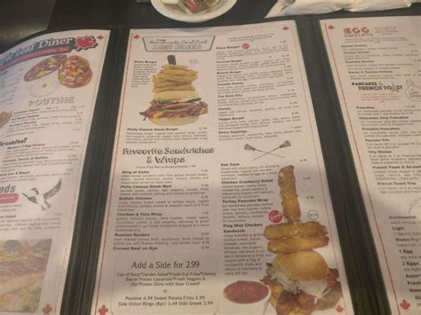 Menu at Maple Leaf Diner restaurant, Dallas