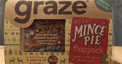 Archived Reviews From Amy Seeks New Treats New Graze Merry Mince Pie Flapjack Tesco