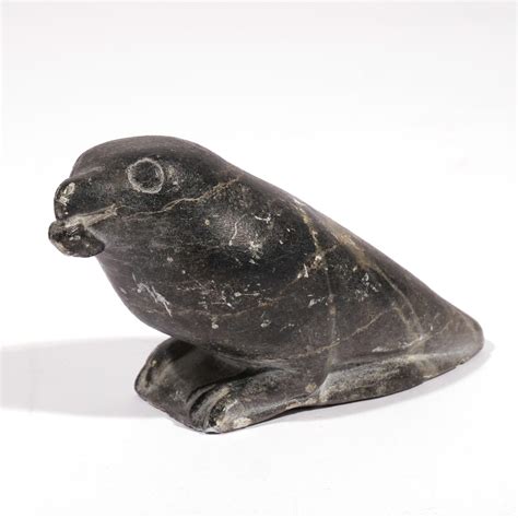 At Auction Inuit Carving Penguin