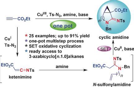 One Pot Synthesis Of Cyclopropane Fused Cyclic Amidines An Oxidative