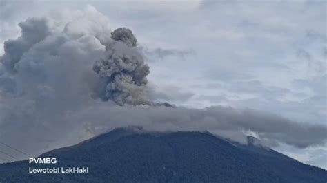 Update Terkini PVMBG Laporkan Gunung Lewotobi Di Flores Timur Kembali