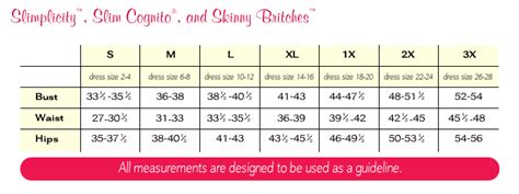 Spanx Letter Size Chart Keski