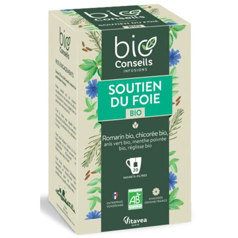 Bio Conseils Infusion Soutien Du Foie Bio 20 Sachets