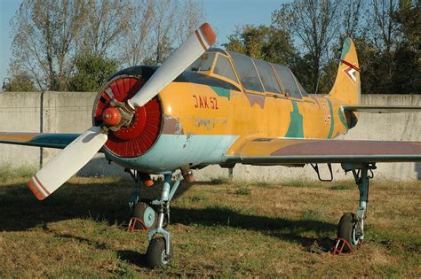 Sextant Blog: 162.) Jak-52 Av Bacau Yakovlev Yak-52 Trainer Aircraft in ...
