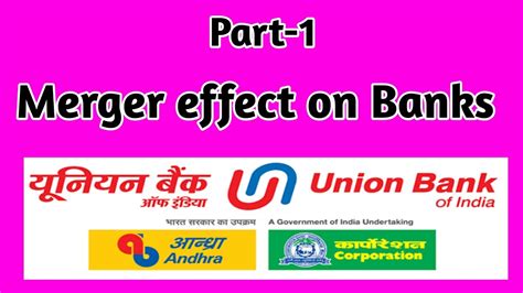 EFFECT OF MERGER ON UNION ANDHRA CORPORATION BANK IN HINDI W E F 01