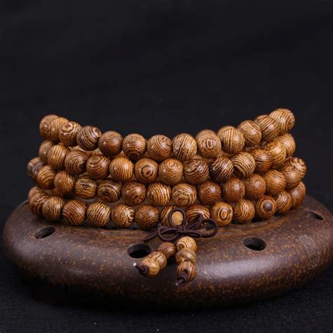 New Vintage Wenge Natural Wood Bracelets For Women Tibetan Buddhist