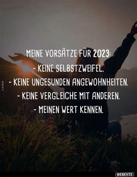 Meine Vorsätze für 2023 Keine Selbstzweifel Keine ungesunden