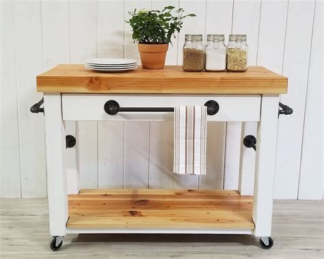 Rustic Butcher Block Kitchen Island Kitchen Info