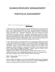 Human Resource Management Portfolio Pdf Human Resource Management