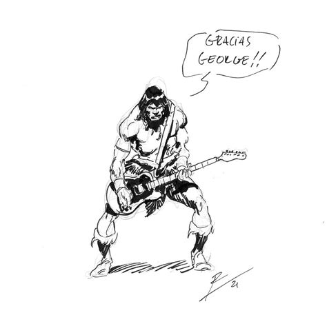 Conan Plays Guitar Thank You Art By Rob De La Torre Roberto