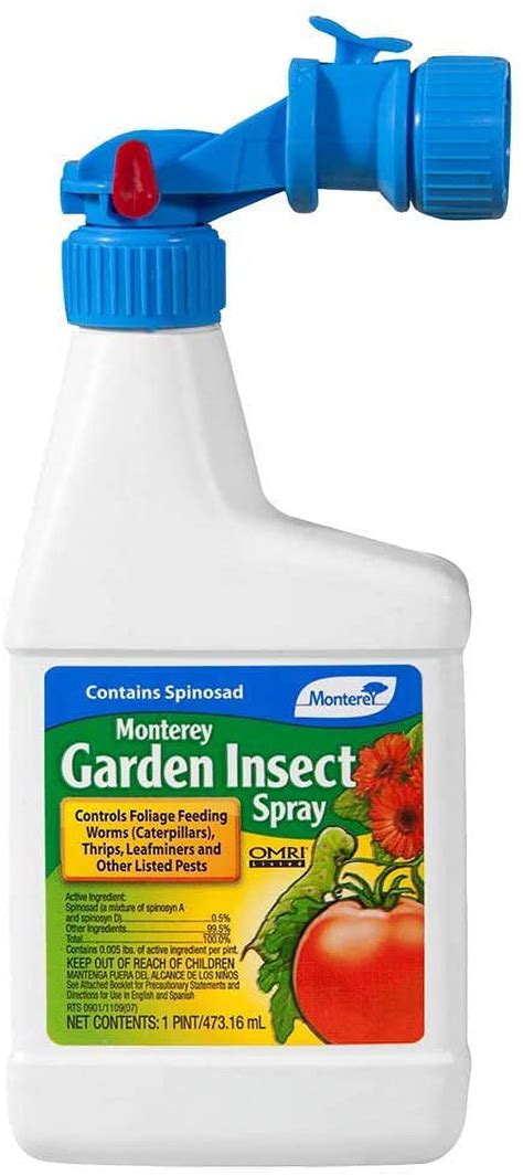 Monterey Lg6130 Garden Insect Spray Insecticide And Pesticide With Spinosad 16 Oz