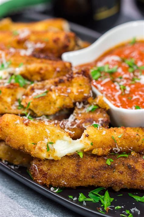 Fried Mozzarella Sticks | Spicedblog