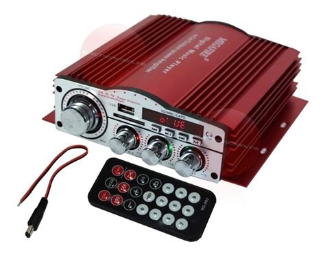 Amplificador Auto 4 Canales Bluetooth Usb Sd Fm Auxiliar 699 00 En