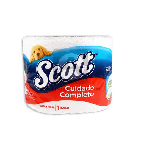 Papel Higiénico Cuidado Completo Scott 1 Unidad Blanco Triple Hoja