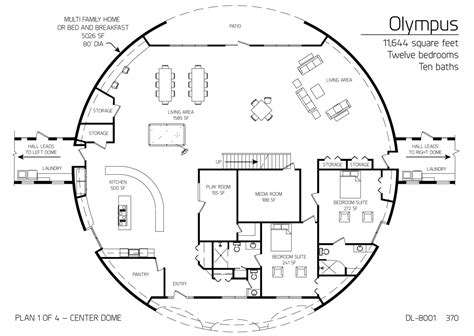 Floor Plan Dl Monolithic Dome Institute