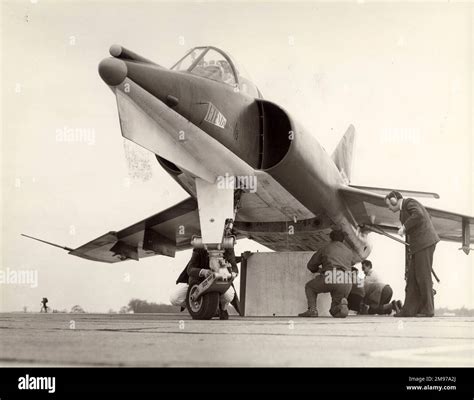 Dassault Etendard IVM At RAE Thurleigh Near Bedfod 1960 Stock Photo