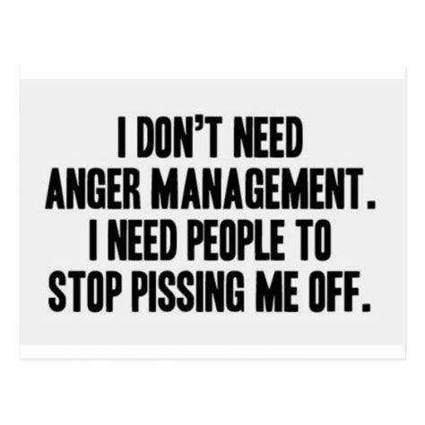 Anger Management Postcard Zazzle Anger Management Quotes Anger Management Anger