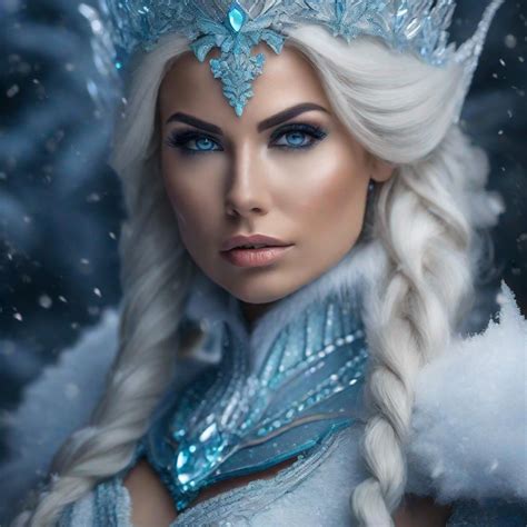 Raw Photo A Young Jenny Poussin As The Frost Queen Openart