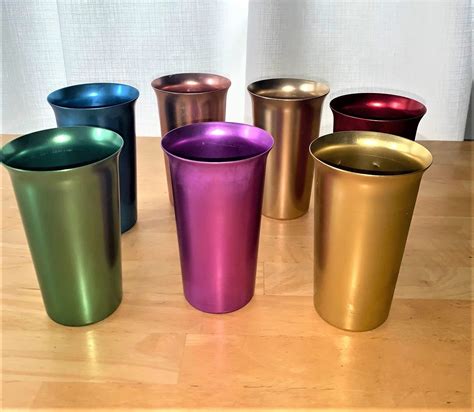 Vintage Aluminum Glasses