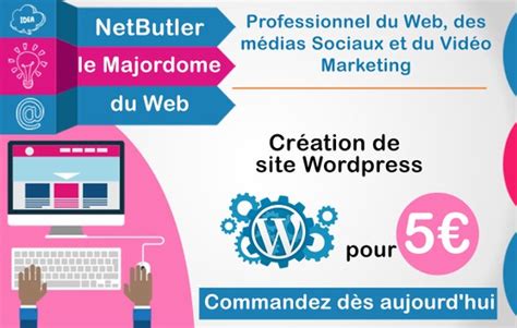 Je vais créer votre site Wordpress et configurer votre thème comme sur