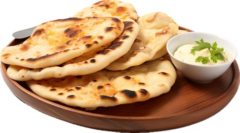 Ai Generated Indian Naan Bread With Garlic And Butter Png 35062946 Png