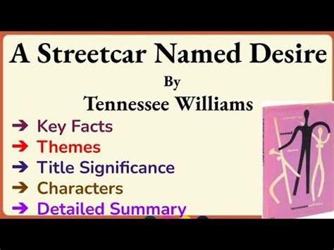 A Streetcar Named Desire Summary In Hindi Urdu Themes Key Facts Title