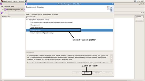 IBM WebSphere Application Server Creating Custom Profile Or Managed