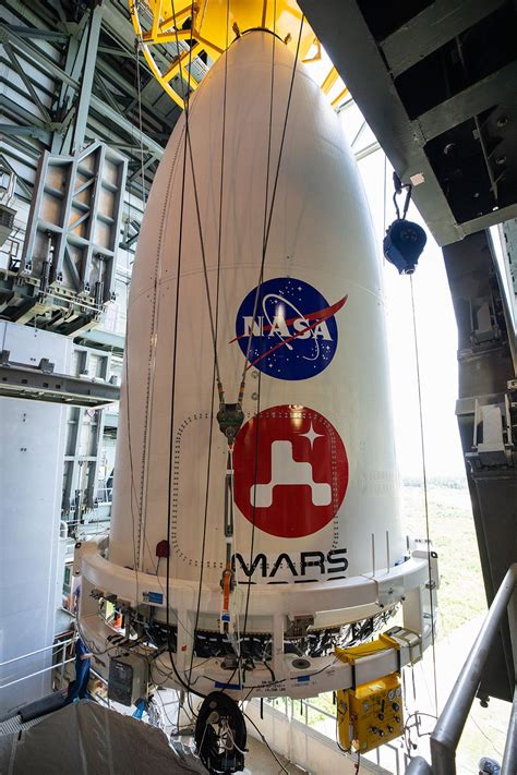 Nasas Perseverance Mars Rover Attached To Atlas V Rocket At Cape Canaveral