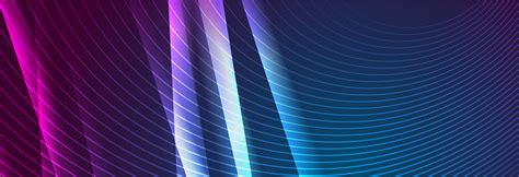 Shiny Glowing Abstract Background With Wavy Lines Stock Illustration