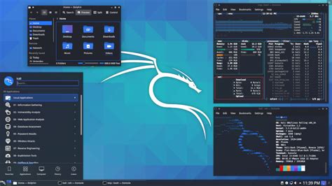 Kali Linux with KDE Plasma desktop