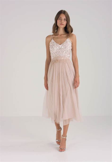 Lace Beads Riri Midi Cocktailkl Nning Nude Zalando Se Top