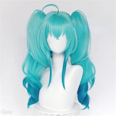 Vocaloid Hatsune Miku (Villain Ver.) Gradient Blue Wig CC0340 Material ...