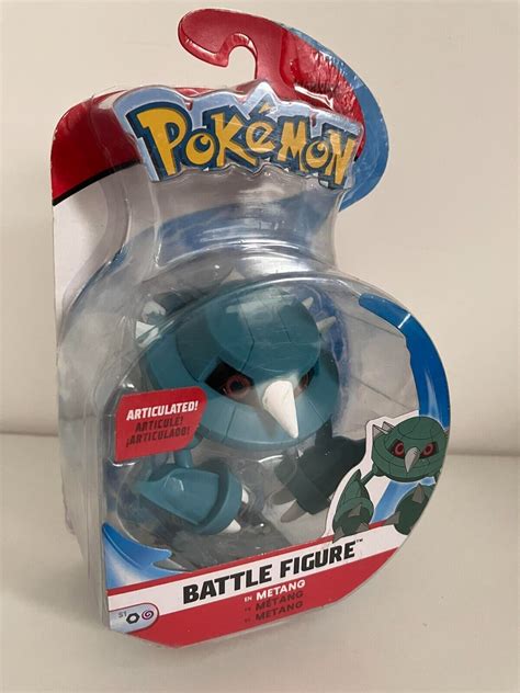 Figura de acción de batalla articulada Metang de Pokémon de 3 pulgadas