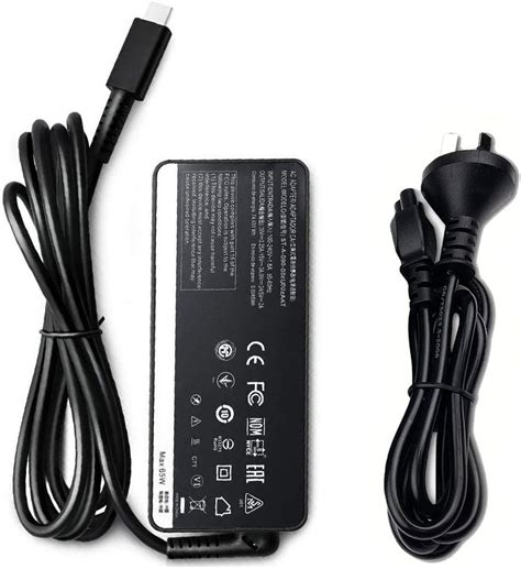 65w Usb C Type C Laptop Charger Ac Adapter Power For Lenovo Thinkpad E480 E490 E580 E590 T480