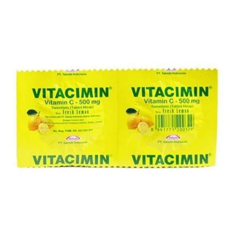 Jual Vitacimin Vitamin C Strip 2 Tablet Shopee Indonesia