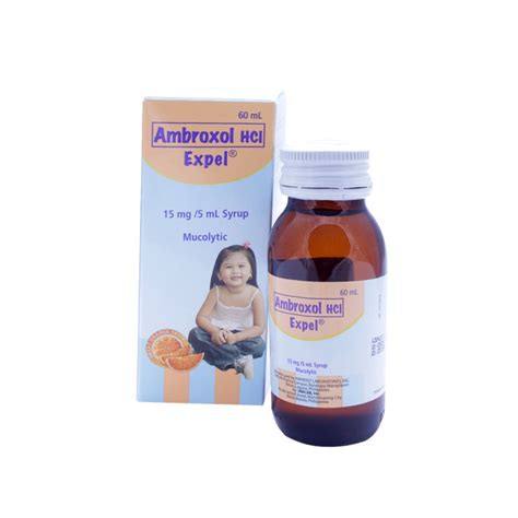 Ambroxol Hci Expel Mucolytic Syrup 15mg5ml X 60ml Shopee Philippines