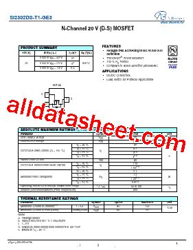 Si Ds T Ge V Datasheet Pdf Vbsemi Electronics Co Ltd