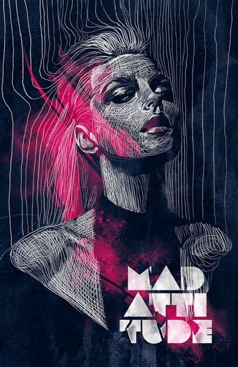 Pink Hair Art Studio Poster Design