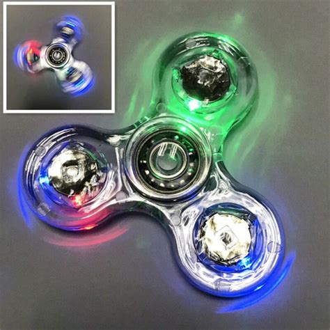 Luminous LED Light Fidget Spinner Hand Top Spinners Glow In Etsy