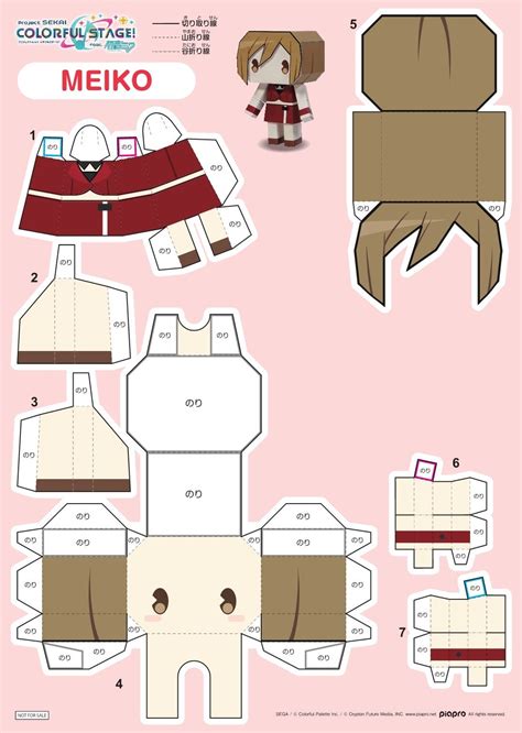 Megurine Luka Virtual Singer Project Sekai Papercraft Artofit