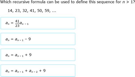 IXL Find Recursive And Explicit Formulas Precalculus Practice