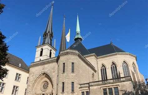 Notre-Dame Cathedral, Luxembourg — Stock Photo © doctortanya #55077811