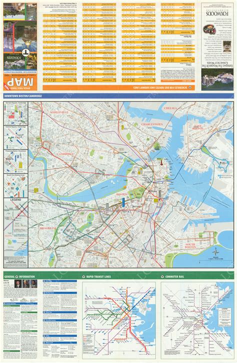 1998 MBTA System Map (Side B) – MBTAgifts