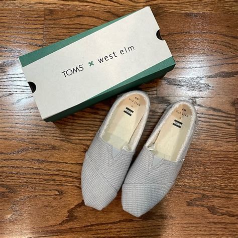 Toms Shoes Toms X West Elm Slippers Knit Earthwise Vegan Slippers