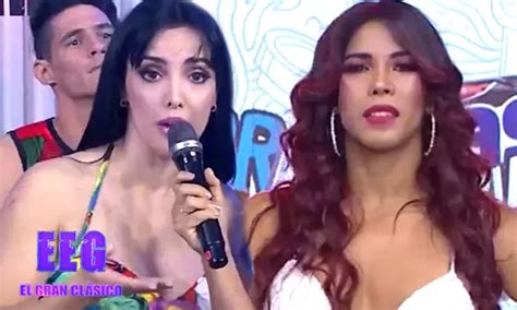 Rosángela Espinoza tuvo tenso momento con Karen Dejo en vivo América