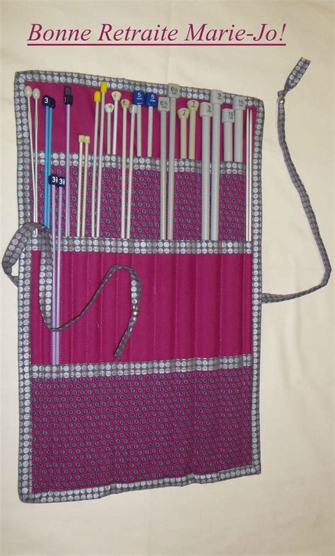 Trousse Range Aiguilles Marraine L A Fait Aiguille Tricot Aiguille