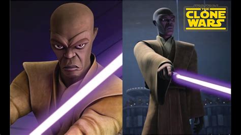 THE BEST Of Jedi Master Mace Windu In Star Wars The Clone Wars YouTube